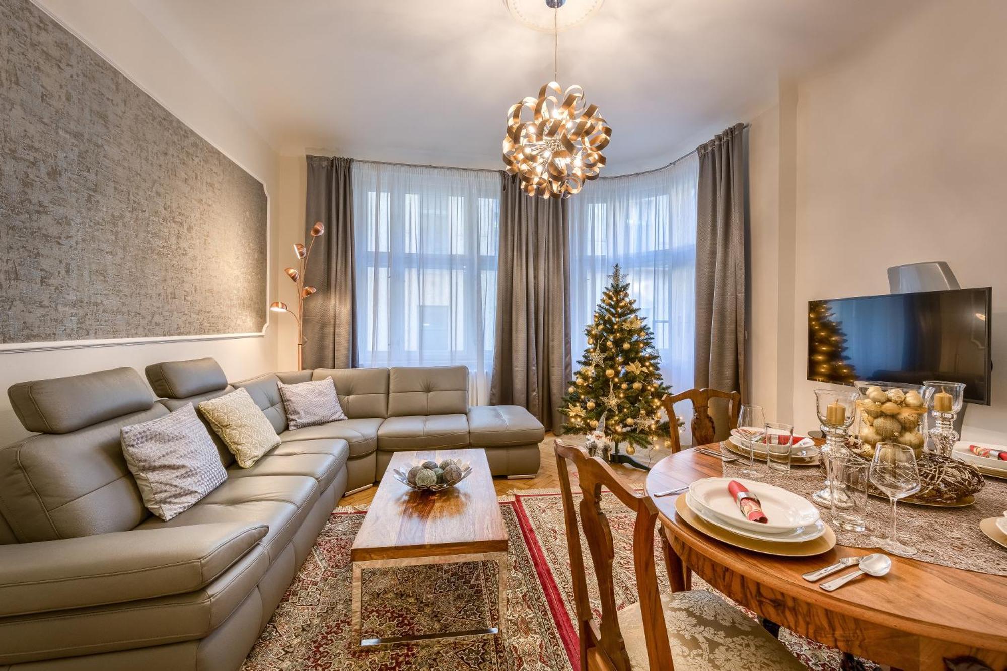 Pragueone Apartment,A/C,Terrace الغرفة الصورة